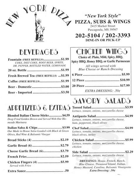 New york pizza pascagoula - New York Pizza - Pascagoula, MS - 2415 Market St - Hours, Menu, Order View the menu, hours, address, and photos for New York Pizza in Pascagoula, MS. Order online for delivery or pickup on Slicelife.com